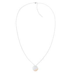 Calvin Klein Jewellery Silver & Rose Gold Steel Women's Pendant Necklace - 35000148