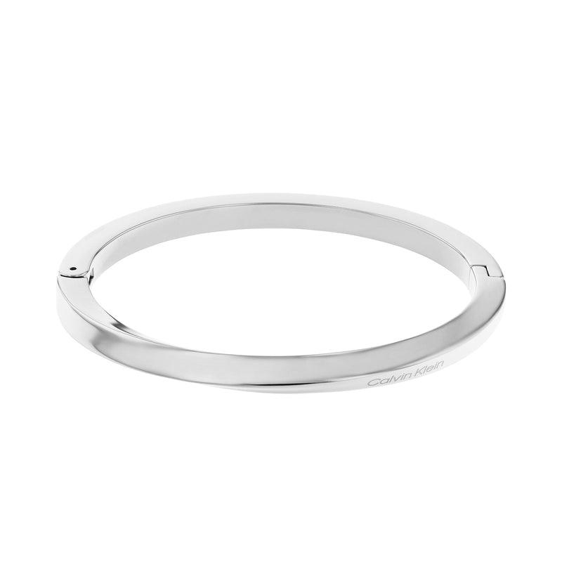 Calvin Klein Jewellery Stainless Steel Women's Hinge Bangle - 35000312