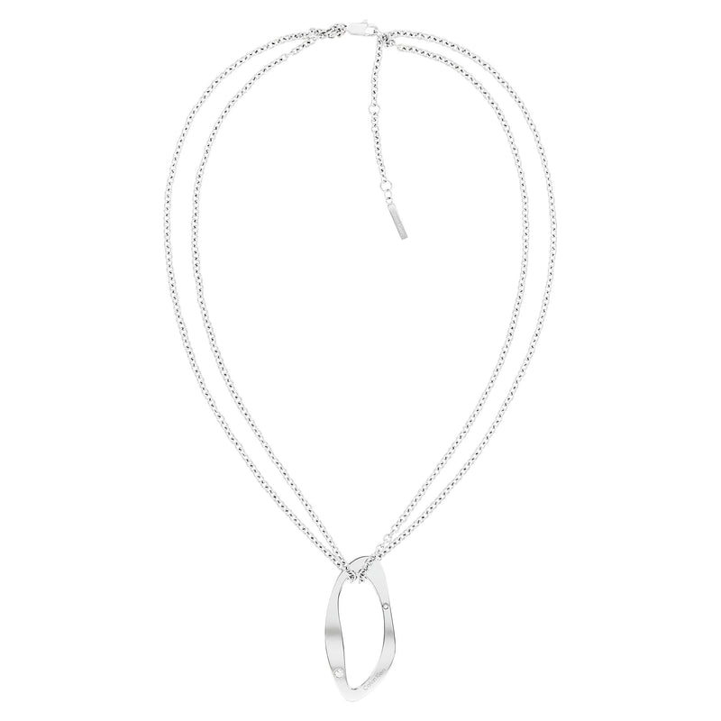 Calvin Klein Jewellery Stainless Steel & Crystals Women's Pendant Necklace - 35000685