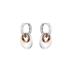 Hugo Boss Jewellery Two-Tone Stainless Steel Women's Hoop Earrings - 1580231