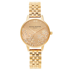 Olivia Burton Bejewelled Lace Gold Bracelet Ladies Watch - OB16MV105