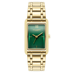 Olivia Burton Gold Steel Forest Green Dial Women's Watch - 24000195
