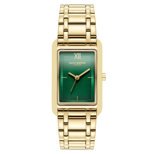 Olivia Burton Gold Steel Forest Green Dial Women's Watch - 24000195
