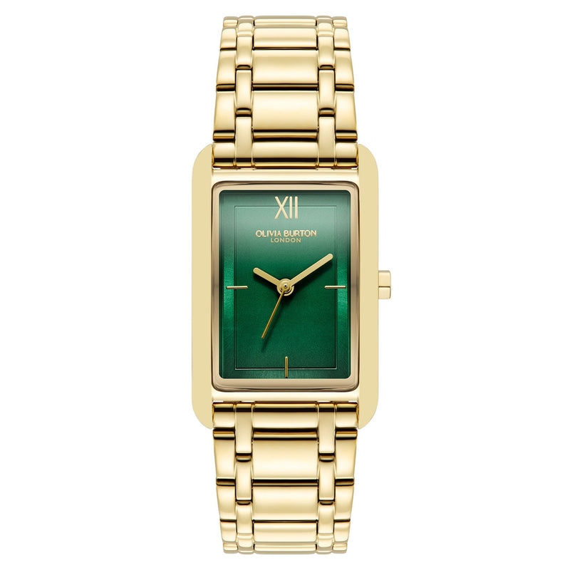 Olivia Burton Gold Steel Forest Green Dial Women's Watch - 24000195