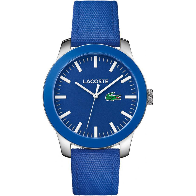 Lacoste The .12.12  Men's Blue Woven Nylon Watch - 2010921